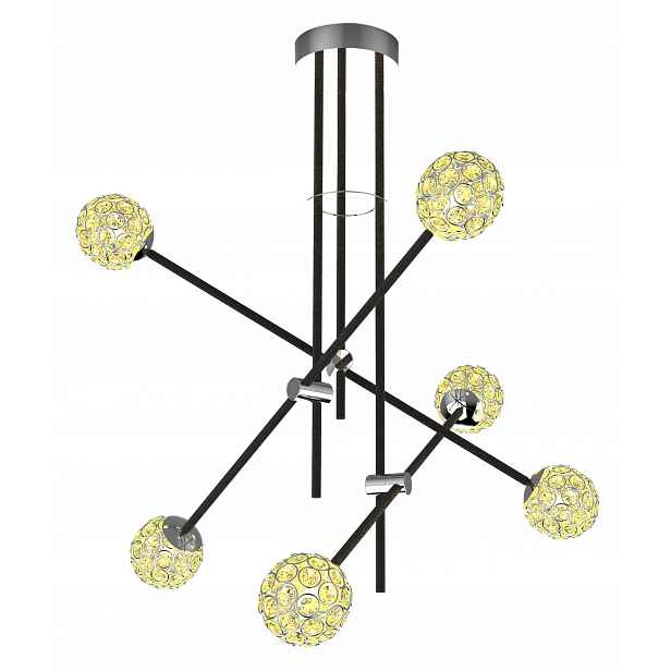 Lampa s křišťály 6XG9 Pakos Candellux