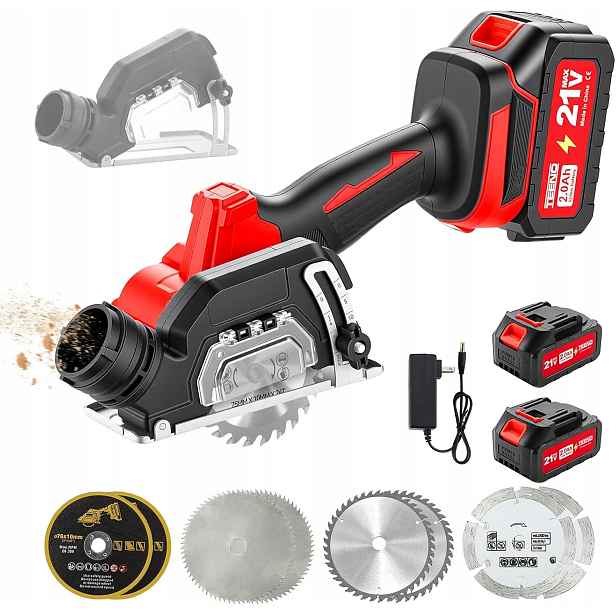 Mini Okružní Pila 76MM 20000 Ot./min 2*2.0AH 21V 8 Kotoučů