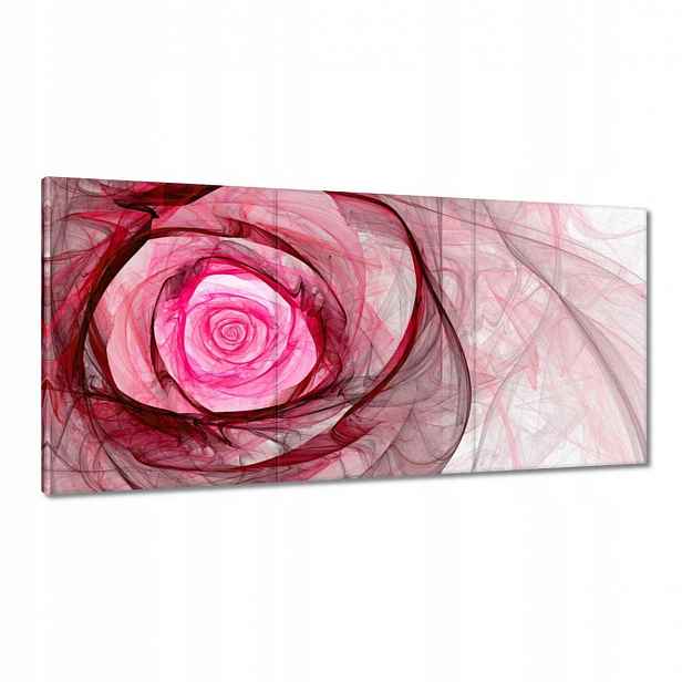Obrazy 120x60 Růžová fraktální růže