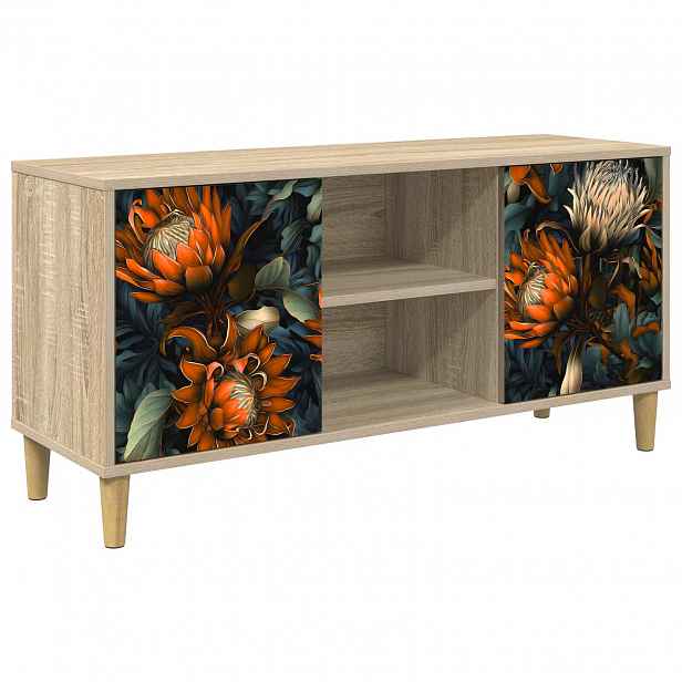 vidaXL Televizní skříň LOCHEM 102 x 33 x 50 cm Sonoma Kompozitní dřevo