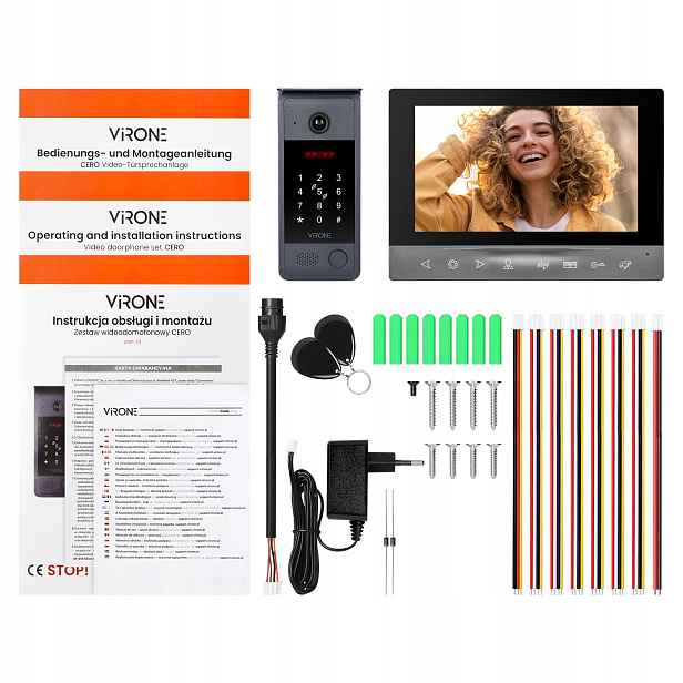 Videodomofon Wifi Video domofon čtečka klíčenek šifrovač brána/branka