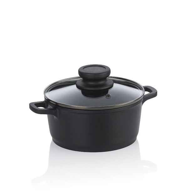 KELA Kastrol s keramickým povrchem a poklicí ATURA 16 cm 1 l KL-15169