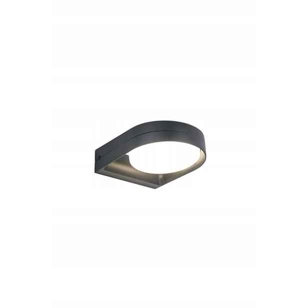 Fasádní Led lampa 14W Fele antracit IP54, venkovní nástěnné svítidlo Lutec