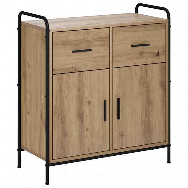 vidaXL Servírovací skříň Dub artisan 97 x 33 x 81 cm Kompozitní dřevo
