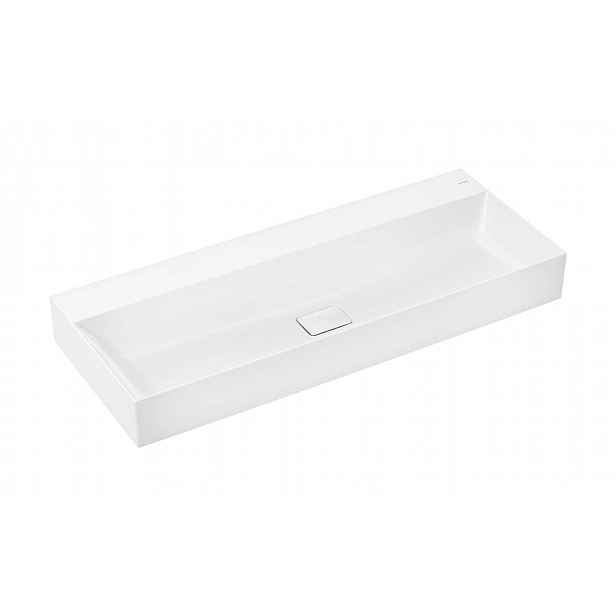 Hansgrohe Xevolos E - Umyvadlo 120x48 cm, bez přepadu, bez otvoru pro baterii, SmartClean, bílá 61107450