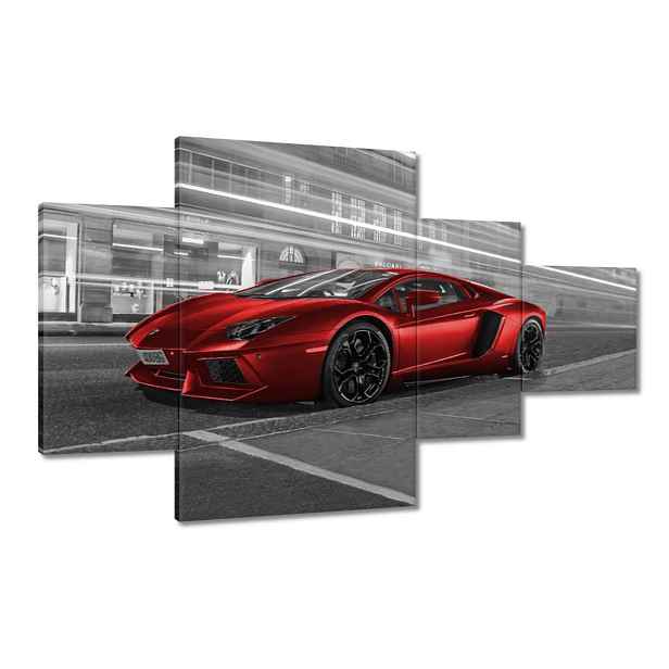 Obrazy 130x80 Červené auto