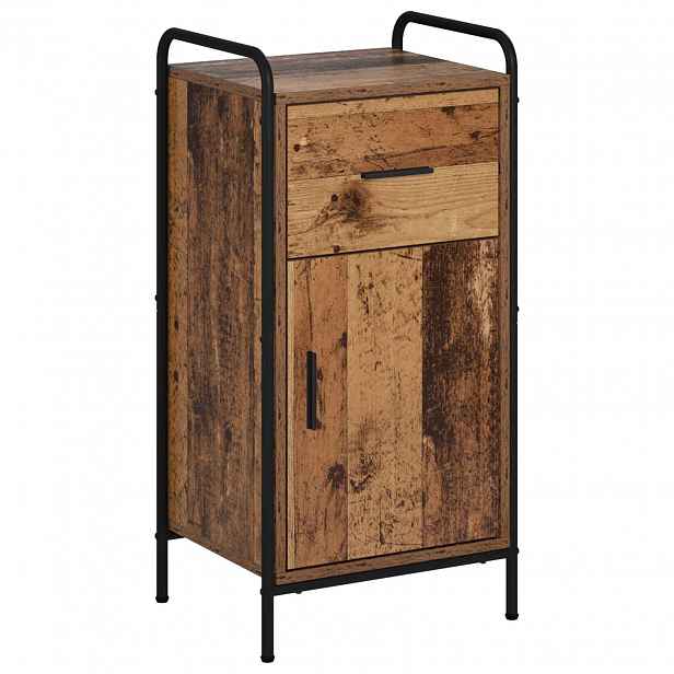 vidaXL Servírovací skříň Staré dřevo 97 x 33 x 81 cm Kompozitní dřevo