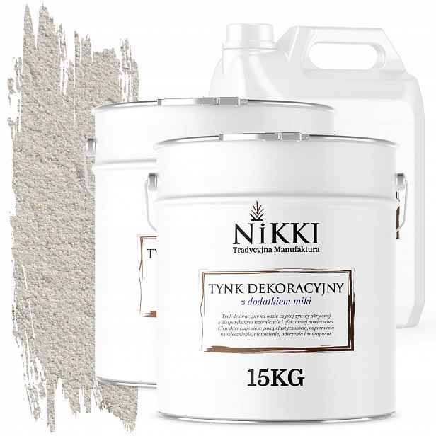 Dekorativní Omítka Vnější/vnitřní 2x15KG Béžová Světle Perleťová Mika D804+GRUNT