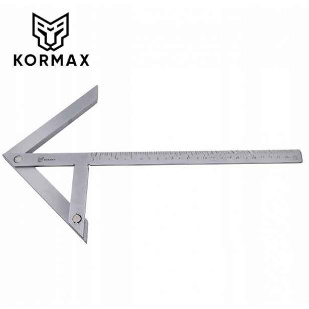 Středící úhelník 250x160 mm Přesný středicí prvek Kormax (MT1701-41)