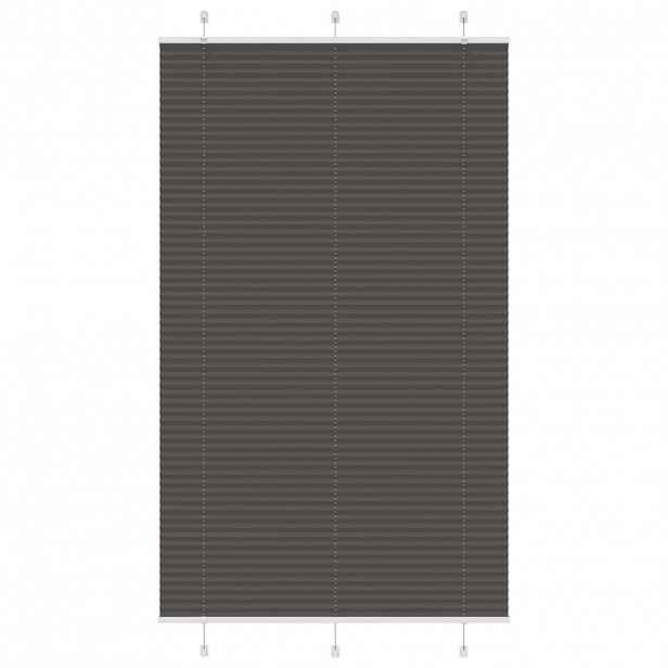 vidaXL Plisovaná roleta černá 120x200 cm Šířka látky 119,4cm Polyester