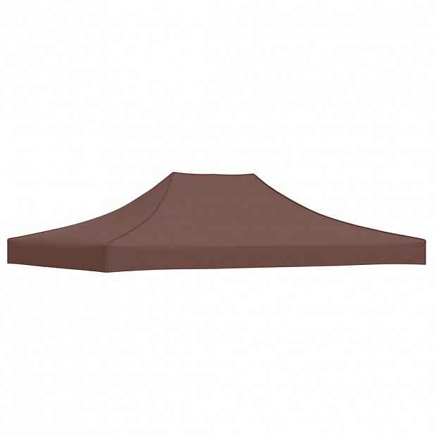 vidaXL Střecha k party stanu 4 x 3 m hnědá 270 g/m²