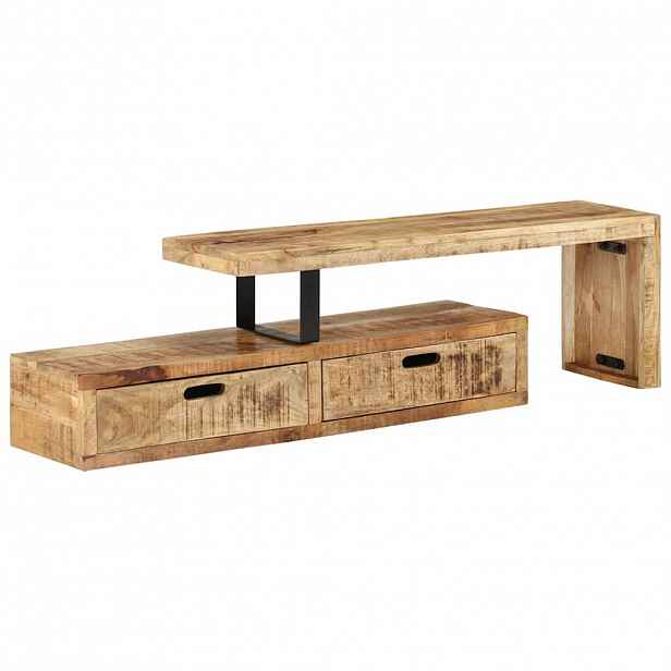vidaXL TV stolek (118-200) x 30 x 40 cm masivní dřevo mango