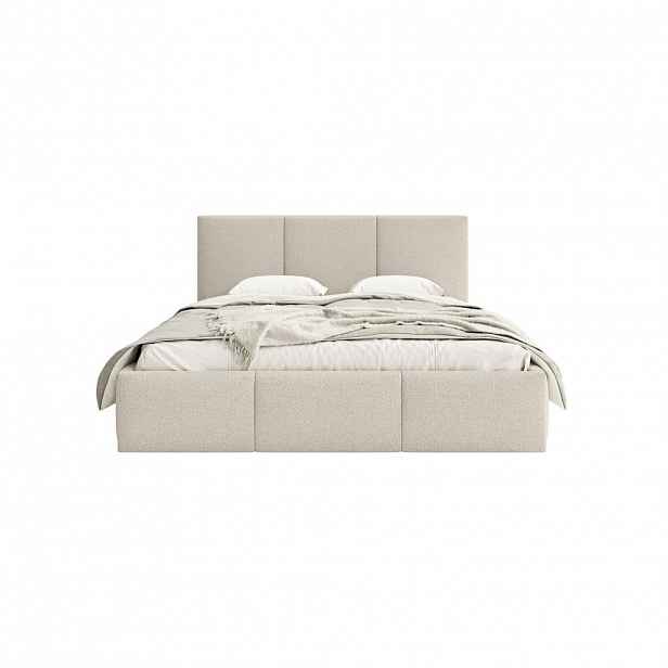 Fedve POLSTEROVÁ POSTEL FONDI SLIM 140x200 cm, krémová