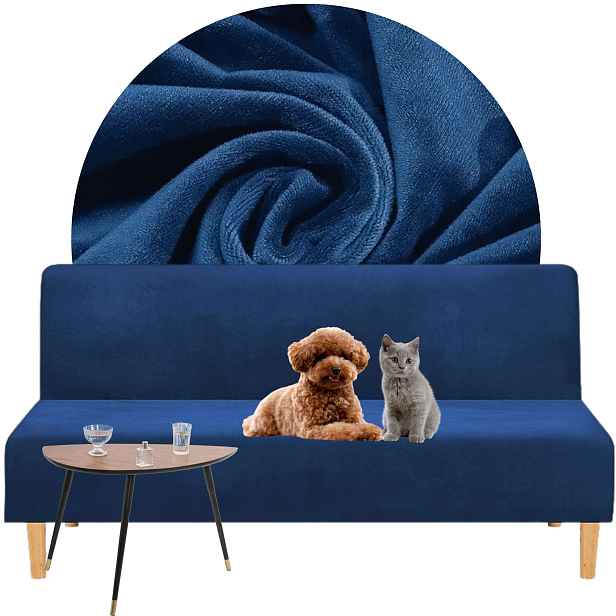 Potah Na Gauč Rozkládací Pohovku Velur Premium Plyš Elastický Oeko Tex 190-210 cm