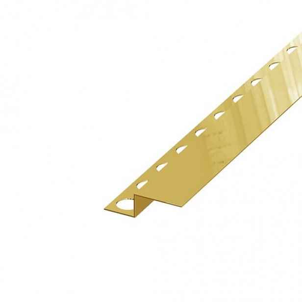 Spádová lišta Eviso gold lesk, nerez PVD, délka 150 cm, výška hrany 40 mm, LCGO0102
