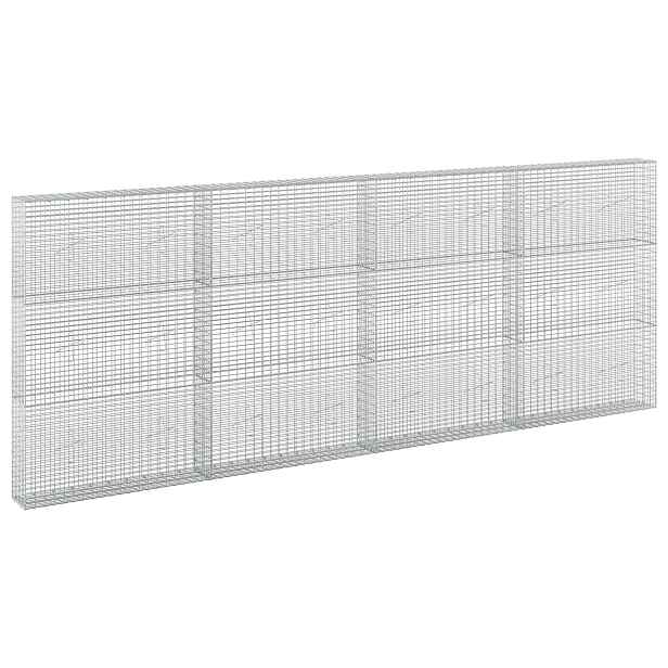 vidaXL Gabion s drátem 3,5 mm a sítem 5x2,5 cm 400x20x150 cm