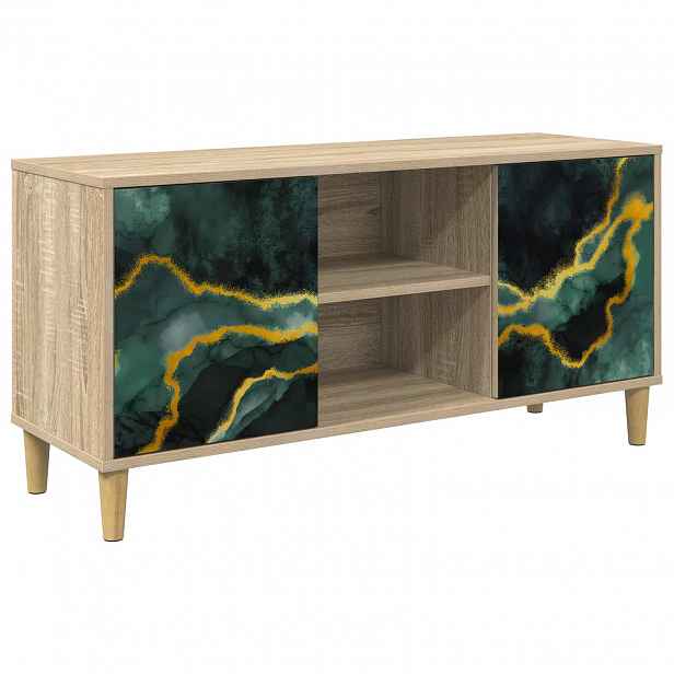 vidaXL Televizní skříň WIJHE 102 x 33 x 50 cm Sonoma Kompozitní dřevo