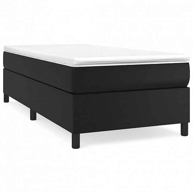 vidaXL Rám postele s boxspringem černá 100 x 200 cm umělá kůže