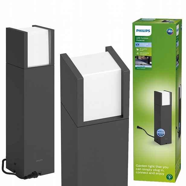 Zahradní Led lampa venkovní stojící 6W 12V sloupek 40 cm Arbour Philips