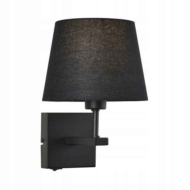 Moderní černá nástěnná lampa do ložnice obývacího pokoje s vypínačem Italux