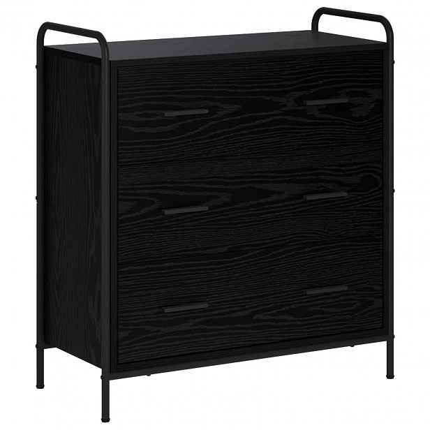 vidaXL Servírovací skříň Černý dub 97 x 33 x 81 cm Kompozitní dřevo