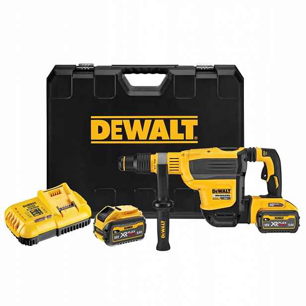 Kombinované vrtací-sekací kladivo SDS-Max 54V Li-Ion 2x9,0Ah DeWALT [DCH614X2-QW]