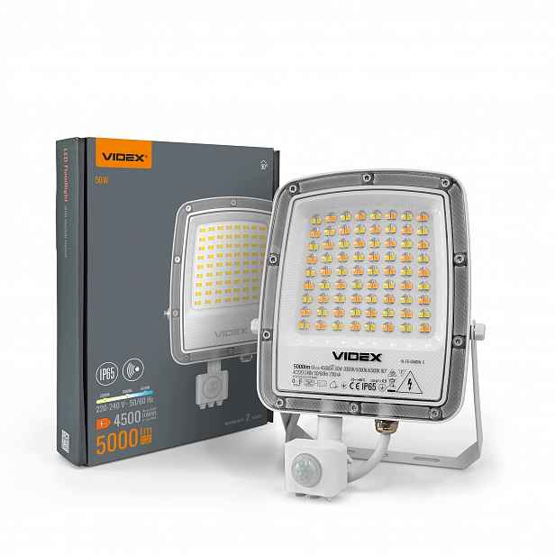 Led reflektor Halogen Reflektor Snímač pohybu 50W 5000lm Cct IP65 Bílý