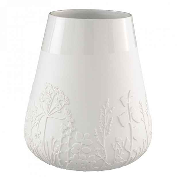 Räder Bílá porcelánová váza FLOWERS