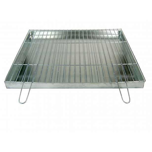 Rošt 70x60 cm, průměr 4 mm popelník – skládací rukojeti
