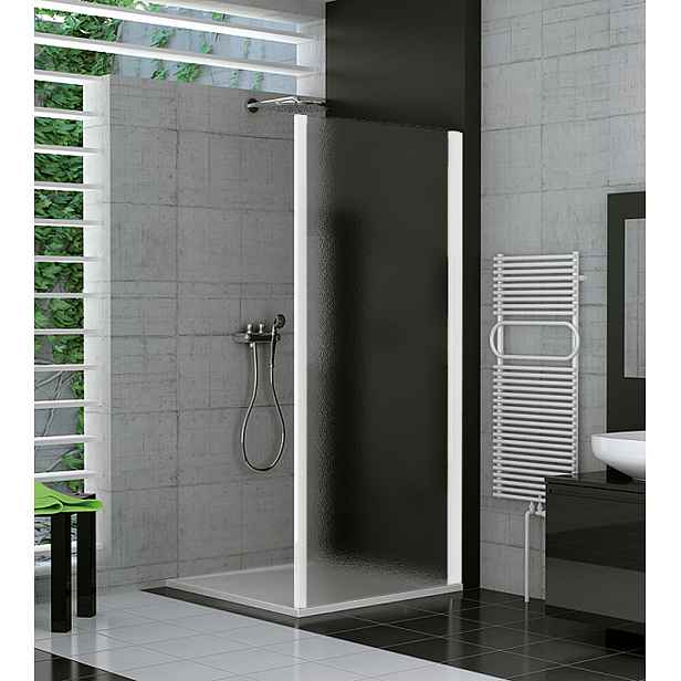 SanSwiss TOPF 0800 04 22 Boční stěna 80 cm, bílá/durlux