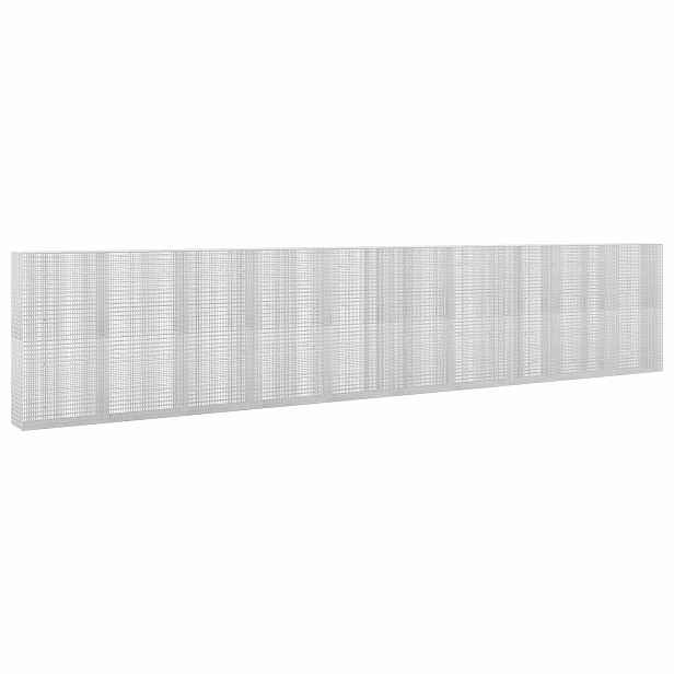 vidaXL Gabion s drátem 3,5 mm a sítem 5x2,5 cm 1000x50x200 cm
