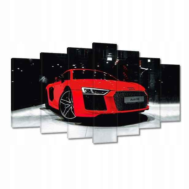 Obrazy 140x80 Červené Audi Audica R8