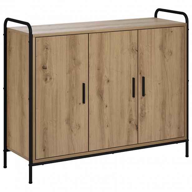 vidaXL Servírovací skříň Dub artisan 97 x 33 x 81 cm Kompozitní dřevo