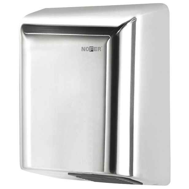 NOFER BIGFLOW bezdotykový elektrický osoušeč rukou 220-240V, 2050W, 253x323x152mm, nerez lesk