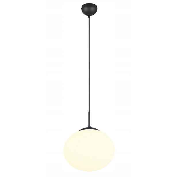Závěsná lampa Fomento Trio Černá Bílá Kula E27 15W do obývacího pokoje