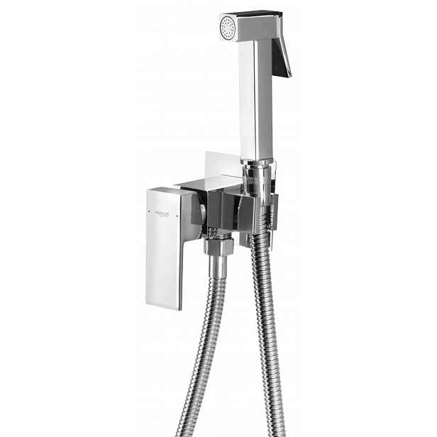 Aqualine - Bidetová baterie pod omítku, se sprškou, chrom SK301