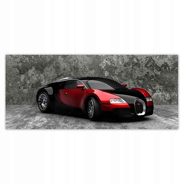 Fototapety 211x91 Bugatti Veyron Červená