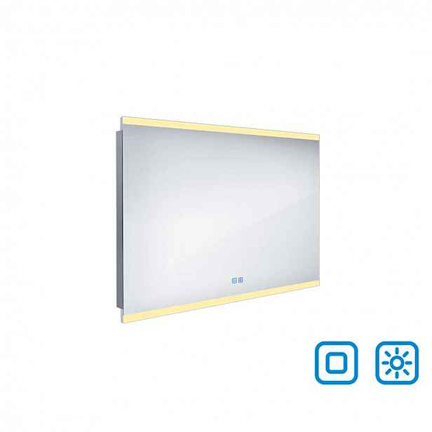 Nimco - Zrcadlo s LED osvětlením, 100x70 cm, dvěma dotykovými senzory ZP 12004VX