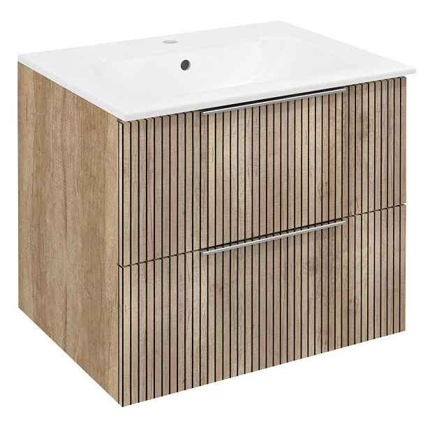 Sapho CIRASA STRIP umyvadlová skříňka 59,2x52x46cm, dub alabama