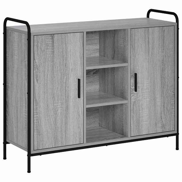 vidaXL Servírovací skříň Šedý Sonoma 97 x 33 x 81 cm Kompozitní dřevo