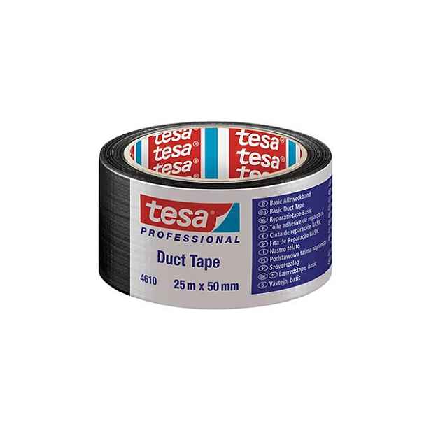 Páska opravná Tesa 4610 25 mm/50 m černá