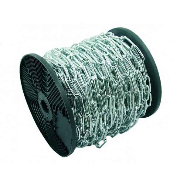 Řetěz dlouhý článek D2 5 mm Din 5685C role 40 m