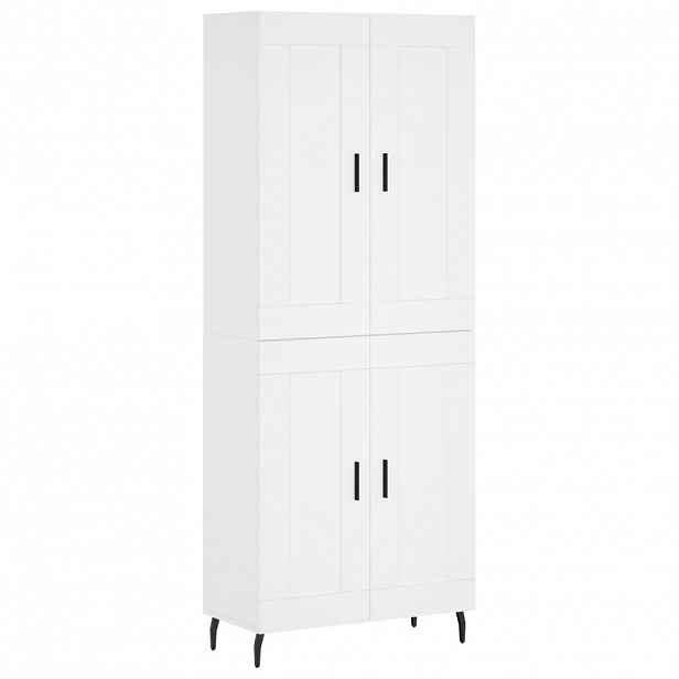 vidaXL Skříň highboard bílá 69,5 x 34 x 180 cm kompozitní dřevo