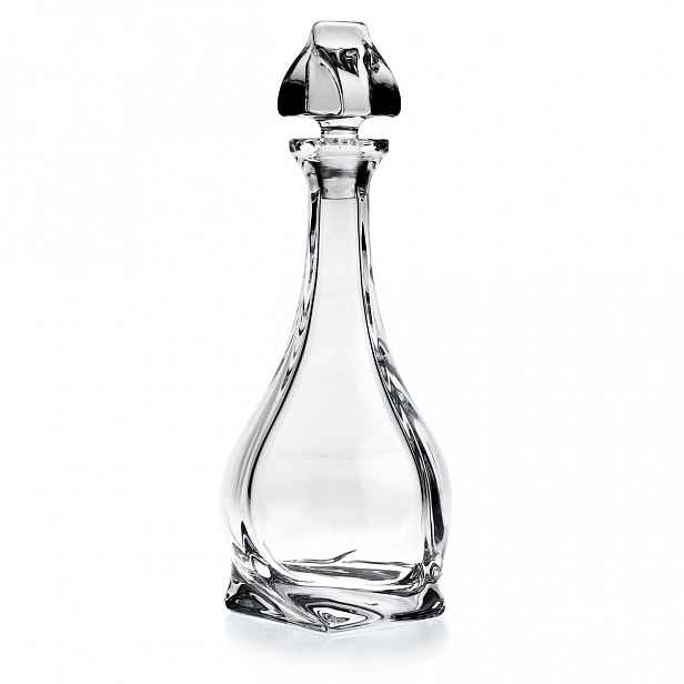 Krystalová karafa na víno a likér na tinktury Bohemia Quadro 850 ml