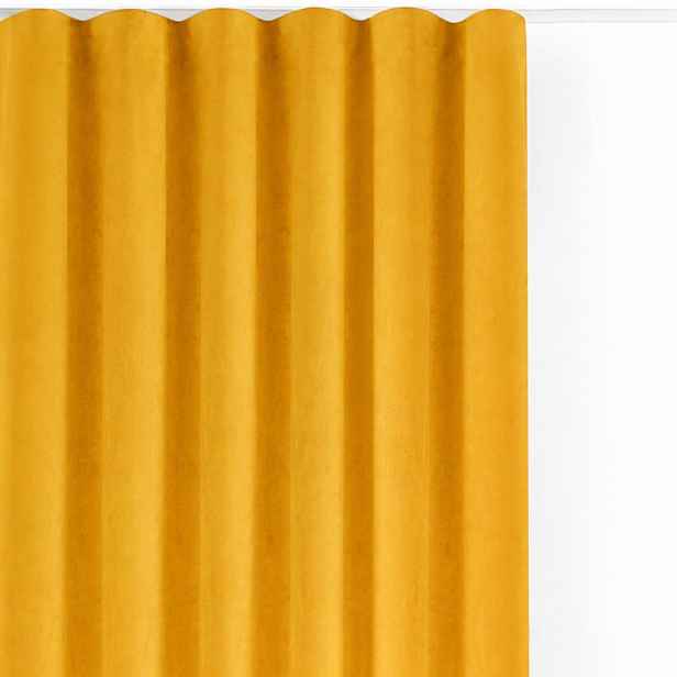 Sametový dimout závěs v hořčicové barvě 200x270 cm Velto – Filumi