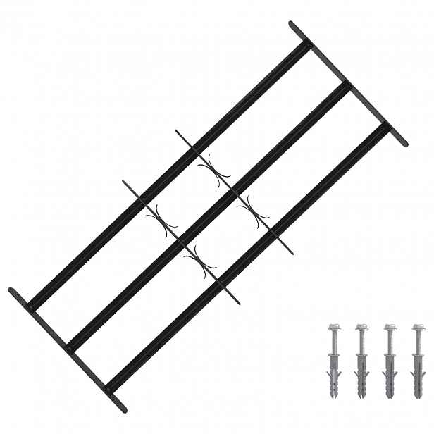 vidaXL Bezpečnostní mříž na okna se 3 příčkami 3 ks 63-114 cm