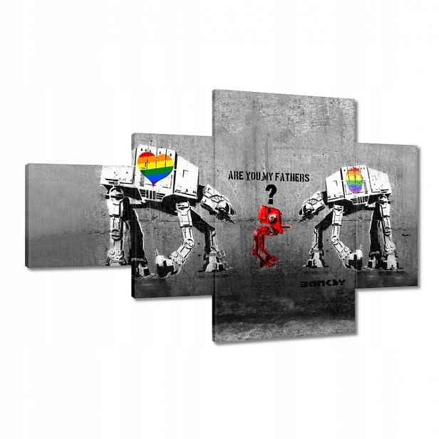 Obrazy 130x80 Můj fathers Banksy