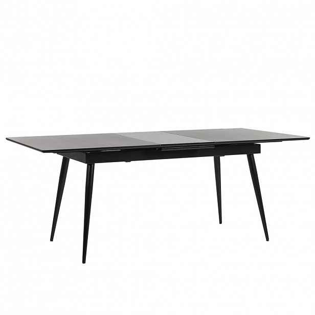 Beliani JÍDELNÍ STŮL 160-200/90/76 cm Černý Obdélníkový Maldon