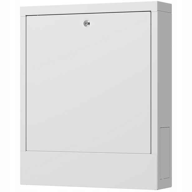 Kryt hydraulického rozdělovače na omítku 485 mm, 6 okruhů, bílý