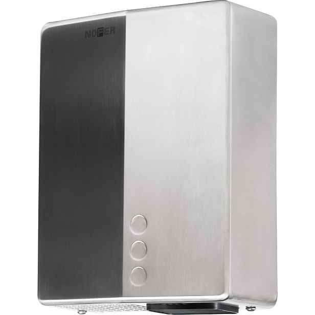 NOFER BIGFLOW EVO bezdotykový elektrický osoušeč rukou 220-240V, 2050W, 218x284x102mm, nerez mat